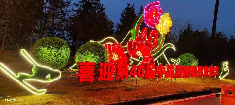 洛陽牡丹花會(huì)發(fā)光造型